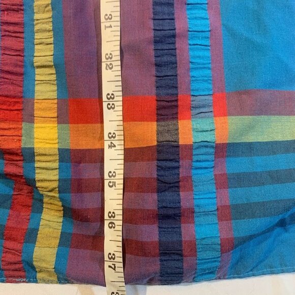 St Michael Plaid Cinch Waist Midi Dress - Picture 4 of 8